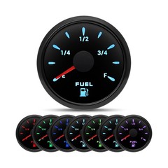 ARTILAURA Fuel Gauge 240-33ohm 2-1/16″ 52mm Fuel Gas Tank Meter 7 C… Fast Ship