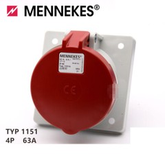 1PC NEW MENNEKES Panel mounted socket TYP1151A 63A 380V 4 IP44