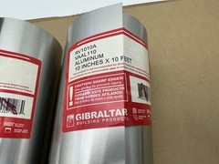 2) Gibraltar Building Products 10” x 10 ft Aluminum Roll Valley Flashing RV1010A