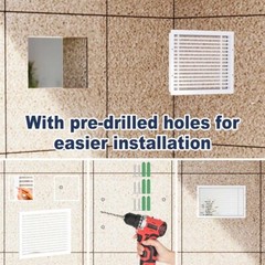 Hon&Guan 16.5″ X 10.7″ Gable Vent Aluminum Outer Dim: 18”x 12” Air Return Attic