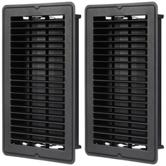 Fumete 2 Pcs 6 x 10” Black Floor Vent Covers Heavy Duty Floor Register Metal…