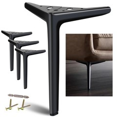 Sunvfafa Metal Legs For Furniture Set Of 4 Matte Black Furniture Legs 10 Inch