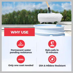Siliconizer 1000 5 Gal. 100% Silicone White Roof Sealer