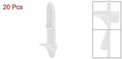20pcs Plastic Shelf Support Pegs 7mm Shelf Locking Cabinet Clips Bracket Peg