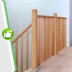 1 Pcs 3.5 x 48 inch Solid Red Oak Stair Newel Post with a Single Groove Notch…
