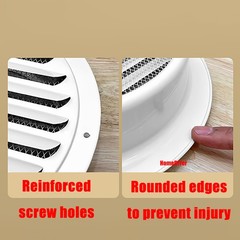 High-Quality Round Metal Air Vent Grille with Fly Screen Ventilation Duct Covers