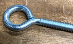 New National Eye Bolt, Zinc, 1/4 x 4-In. Set of 3 #N221-127.