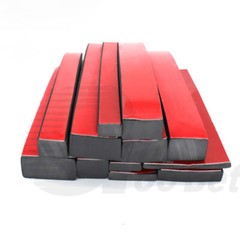 Self Adhesive Backed Solid Rubber Strip Roll Tape Sticky Seal Pads Various Sizes