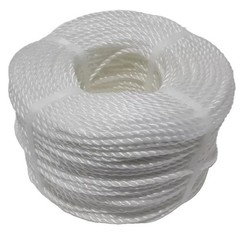 Dependable White Polyethylene Rope for Sailing Agriculture and More 6mm x 30m