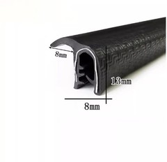 Rubber U-Shaped Sealing Strip Collision Prevention Winged Sealing Strip Bumper