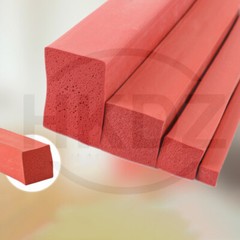 Red Silicone Rubber Sponge Square Strip Closed Cell Foam Backer Rod Seal 3 -50mm