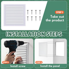 Yaocom 2 Pcs 10 X 10 Inch Aluminum Gable Vents Attic Vents Metal Gable Wall Shed