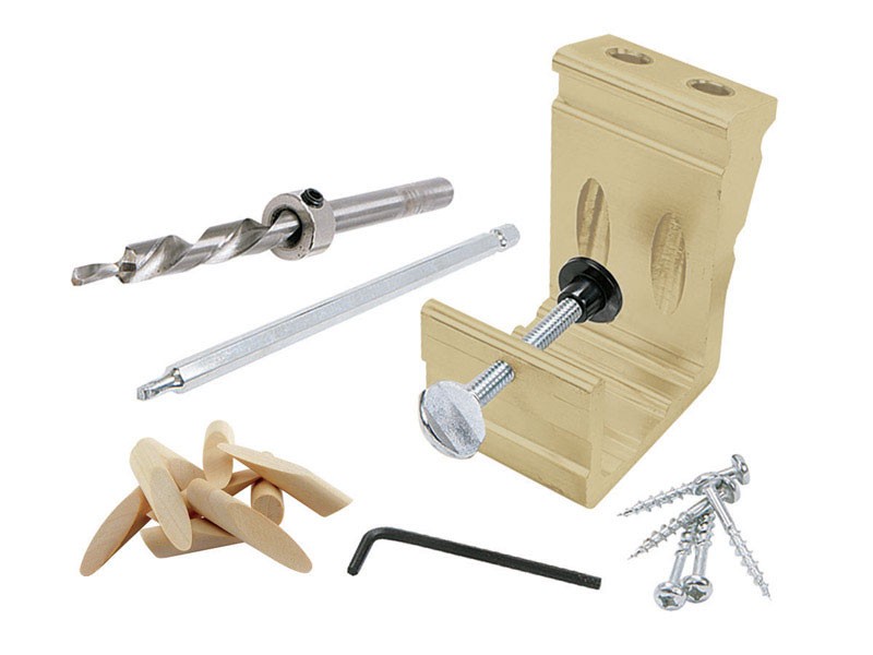 General Tools Versatile Heavy Duty All-In-One Aluminum Pocket Hole Jig Kit with