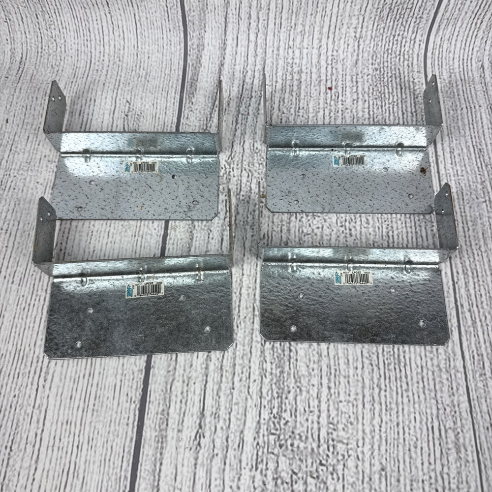 Simpson Strong-Tie (4) Post Connectors Z-Max, Adjustable, LPC6Z – Lot Of 4