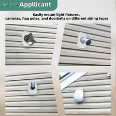 Minsn Pty Vinyl Siding Mounting Blocks Ease Of Installation Built-In Electrical