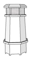Cape Cod Kynar Colored Metal Chimney Pot