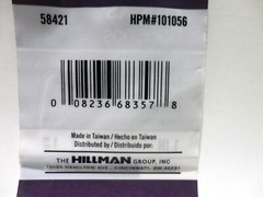 5-Pk Hillman Square Bend Hooks 1-in Solid Brass 58421