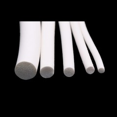 Silicone Rubber Sponge Strip White Closed Cell Circular Foam Backer Rod Seal Bar