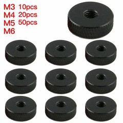 M3 M4 M5 M6 Metric Adjust Leveling Knurled Thumb Nut Round Flat Nuts DIN467 LOT