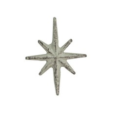 Set of 6 Antique White 2.75 x 2.25 x 1.25 x Inch, MCM Starburst – 6 –