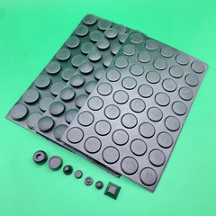 BLACK RUBBER FEET Large SELF ADHESIVE Stick On Bumpers Silicone Furniture Pads