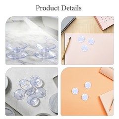 48 Pcs Coffee Table Anti-slip Mat Glass Spacer Standoff Shelf Bumpers