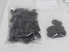 Muzata 40 Pack 1/8″ Black Invisible Cable Railing Kit Hardware CB40