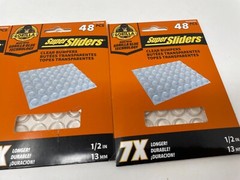 Super Sliders with Gorilla Glue technology 48 pieces per pack, 3 packs 1.2 inch.