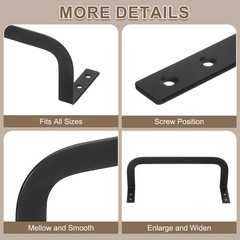 4Pcs 10.2″L x 3.1″W x 3.5″H Mattress Retainer Bar Mattress Slide Stopper