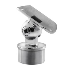 Lavi Industries 40-821/2 Ball Adjustable Saddle for 2″ OD Tube in Polished Stain