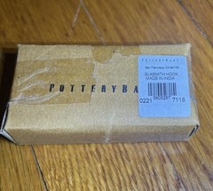 Pottery Barn Blacksmith Modular Rail 29 3/4″ Wide + 3 Hooks & Mounting Hardware