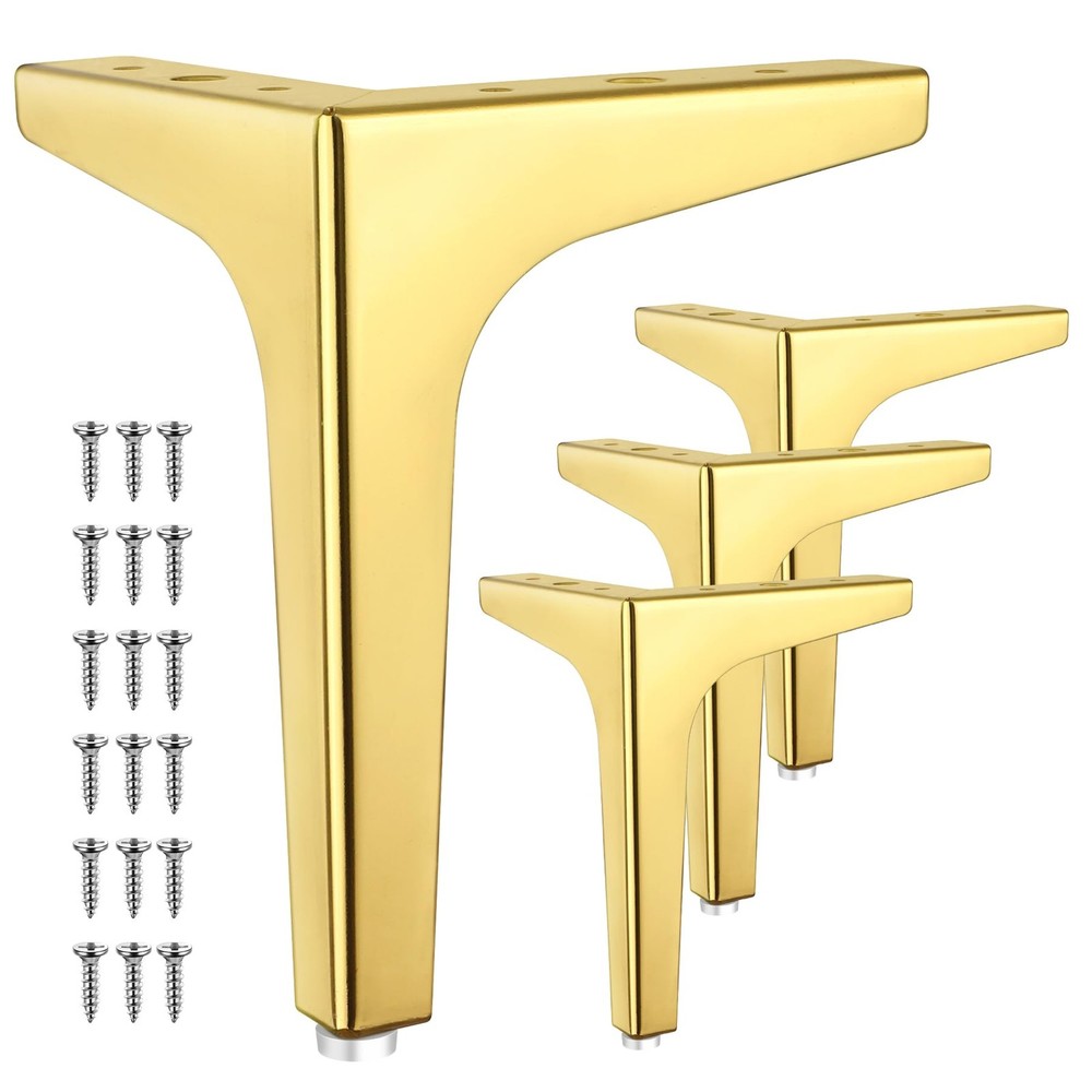 Eumtenr 4 Pcs 7 Inch Metal Furniture Legs Modern Style Furniture Sofa Legs