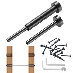 30 Pack Stainless Steel 1/8″ Invisible Cable Railing Kit for Wood/Metal Posts