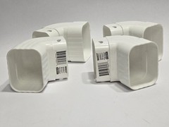 AMERIMAX FRONT GUTTER ELBOW VINYL WHITE 2 x 3-In. M0627LOT OF 4
