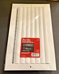 14 in. x 8 in. 1-Way Aluminum Adjustable Curved Blade Wall/Ceiling Register