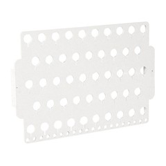 Designers Impressions JR30-WH White Acrylic Wall Mounted Jewelry Rack