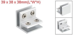 90 Degree Glass Clamp, for 5-8mm Thick Adjustable Double Side Glass Support