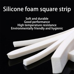 Rubber Sealing Strips Silicone Sponge Seal Strips Square Foamed Rubber Gaskets