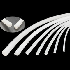 White Solid Silicone Rubber Sealing Strips Seal Gasket Dia 1/1.5/2/2.5/3/4-25mm