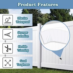 Vinyl Siding Repair Patch Kit, Vinyl Repair Kit Self-Adhesive Vinyl Siding