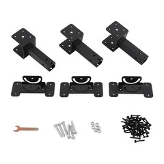 3PCS Roof Beam Brackets Roof Standpipe Bracket Kit Roof Beam Bracket Kit 0-180°