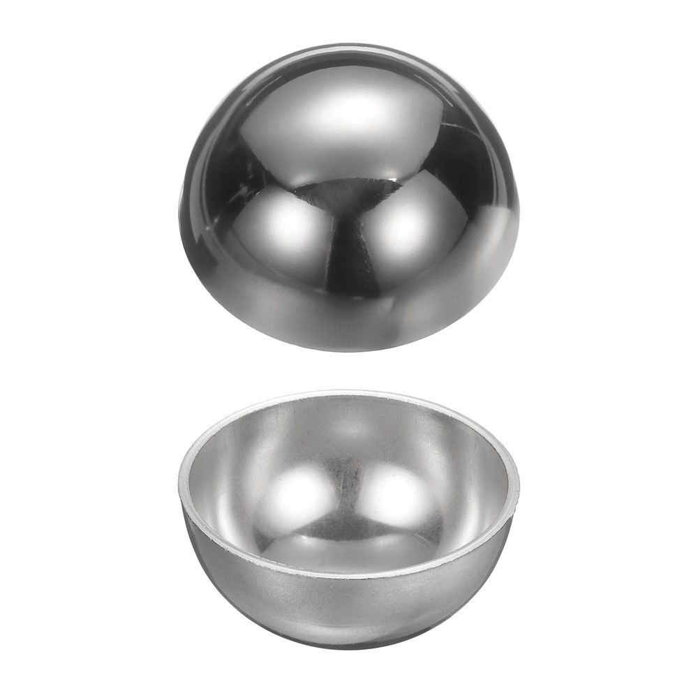 2pcs 38mm(1.5″) OD 304 Stainless Steel Hollow Mirror Polished Hemisphere Ball