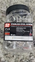 Grip Rite Max 305 Stainless 2” Star Drive Head 88 Screw Pack