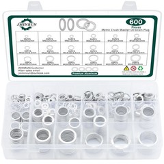 600PCS Oil Drain Plug Gasket M6 To M24, – 600 Pcs