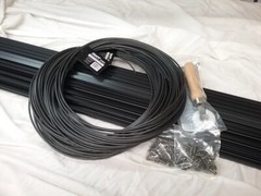SNAPP® screen Track ALUMINUM Porch Screening Kit (20 Pack – Black)