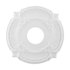 European Carved Design PU Ceiling Fan Medallion for Elegant For Home Decor