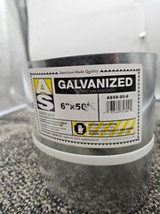 Gibraltar Appleton A959-50-6 Galvanized Flat Stock Roof Flashing 6″ x 50′