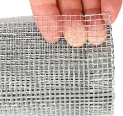 16in x 20ft-Galvanized Hardware Cloth 1/8 Inch Wire Mesh Roll – Ideal for Garden