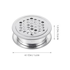 10pcs Wardrobe Mesh Hole Stainless Steel Louver Ventilation Cover Set