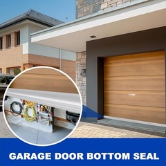 DGSL Garage Door Seals Bottom Rubber，Weather Stripping Sealing 16 Ft, Gray